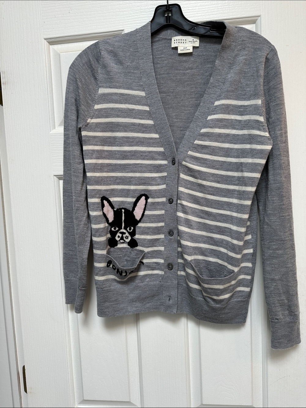 kate spade Broome Street Heather Gray Sweater Top